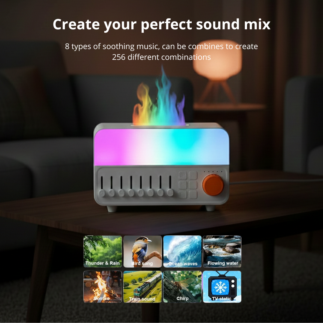EchoLume™ White Noise Humidifier with LED Lights